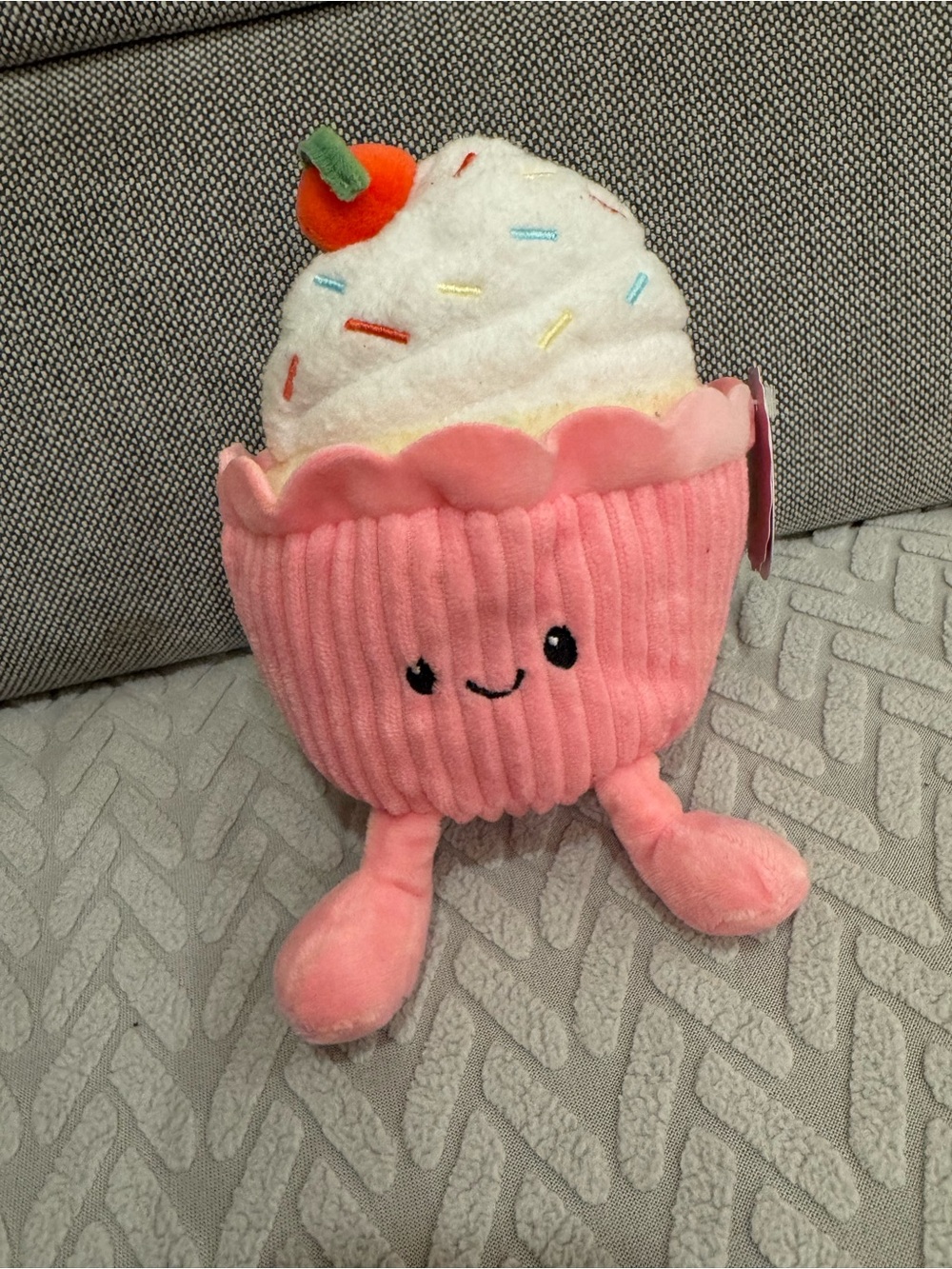 GiggleScape Plush Cupcake Toy Sprinkles Cherry Cake Baking Treat Stuffed Animal